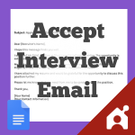 accept job interview email