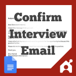 confirm the interview email