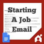 email before starting a new job