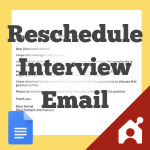 reschedule interview email