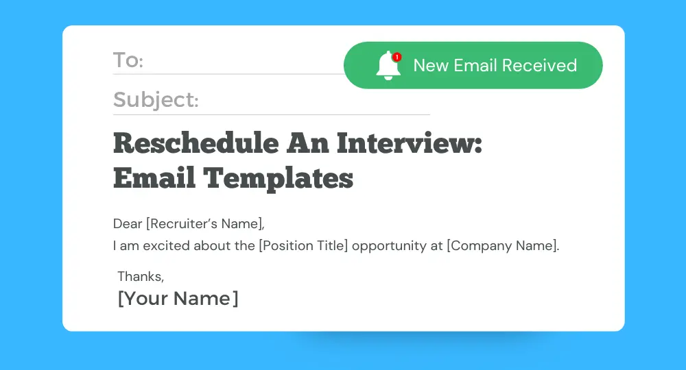 reschedule interview email