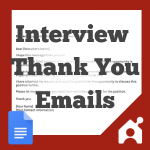 interview thank you emails