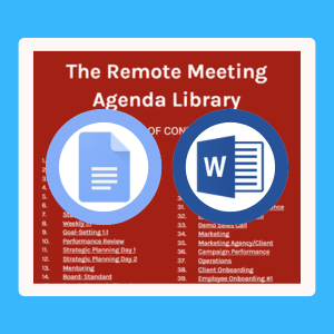 Remote Meeting Agenda Library